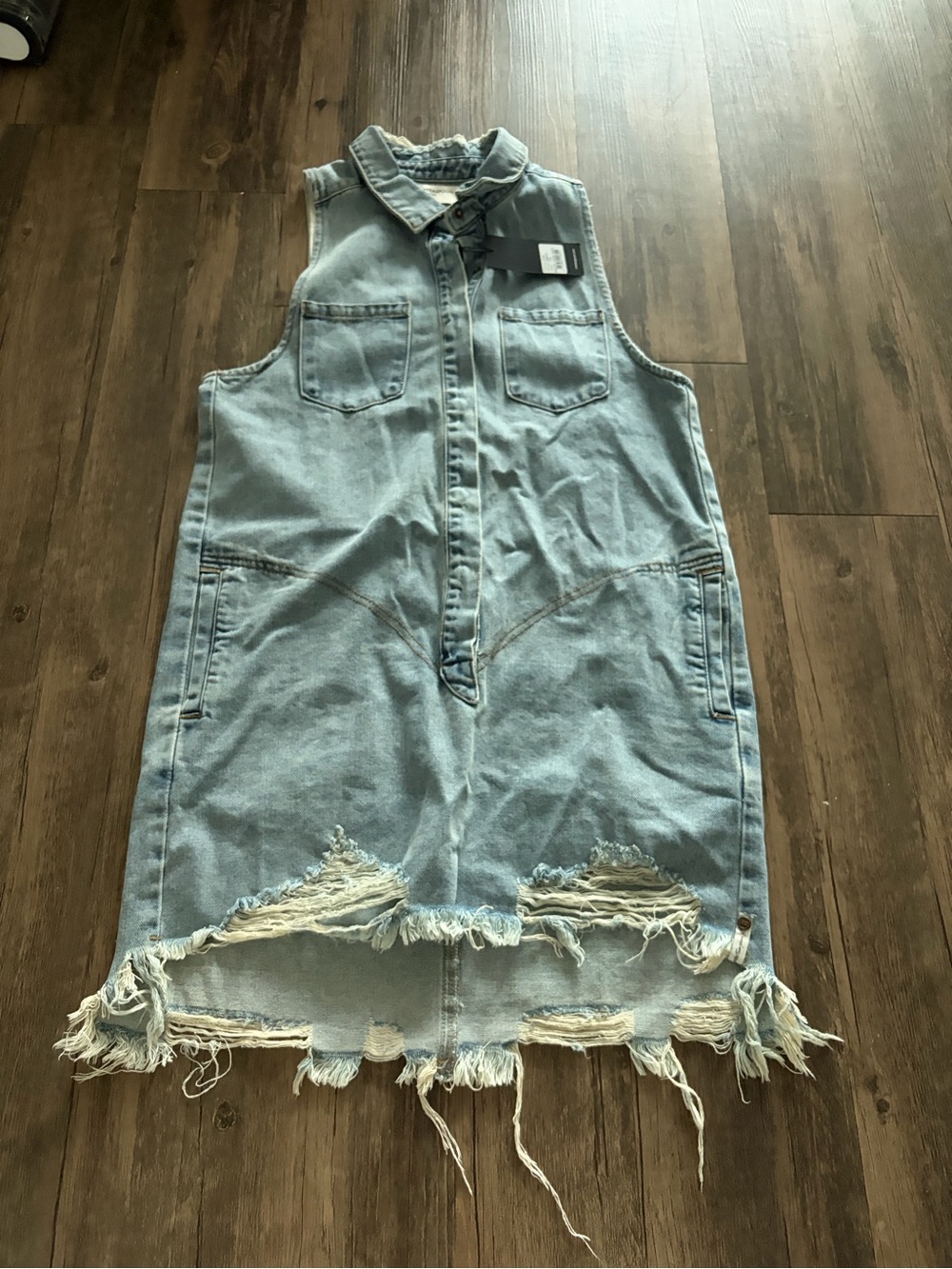 NWT One Teaspoon Braxton Mini Denim Dress XXS